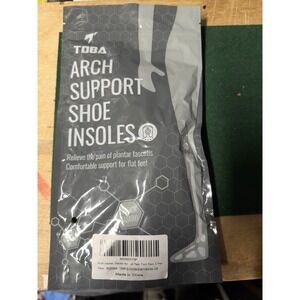 TOBA Arch Support Shoe Insoles Plantar‎ Fasciitis Flat Feet Pain Relief 2 Pair